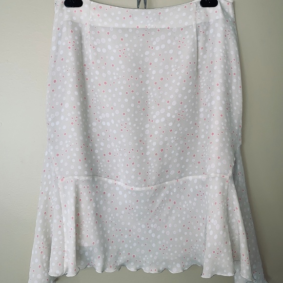 OptionElle Cream Pink Dots Mermaid Skirts - Picture 9 of 15